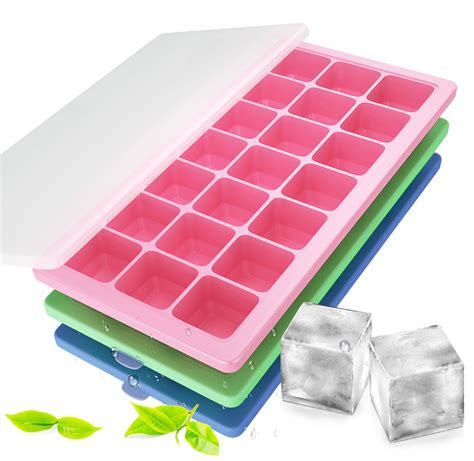 silicone ice trays with lids|food grade silicone ice tray.